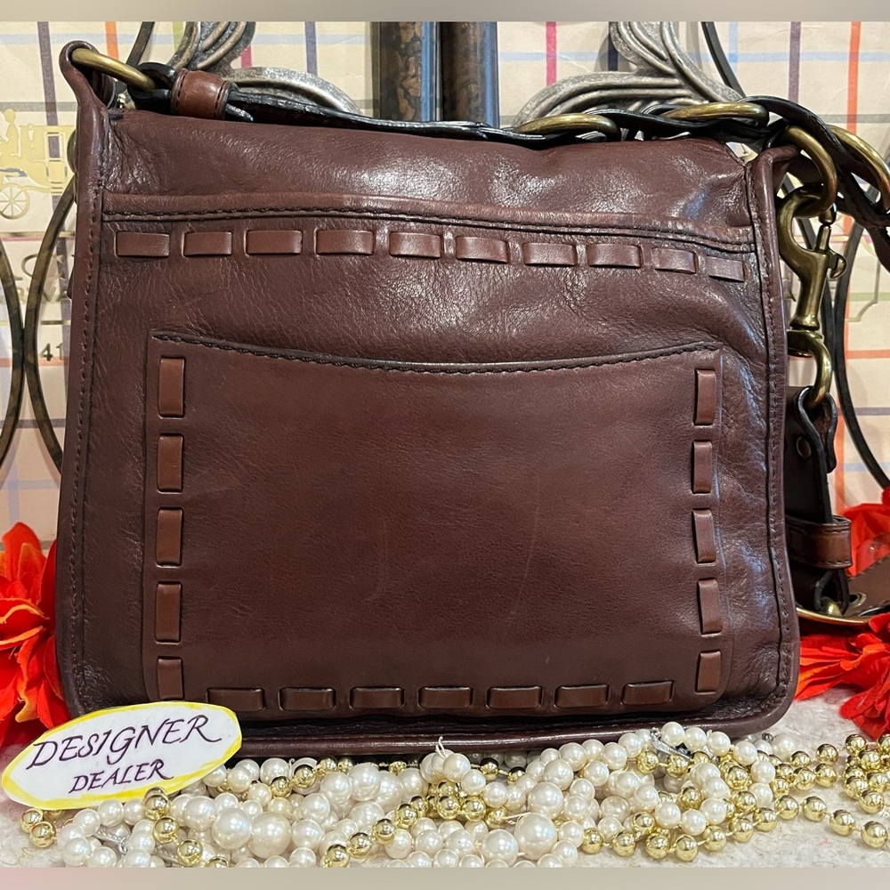 COACH Bleecker Woven Laced Tattersall Flap Bag 11446 - Picture 7 of 14